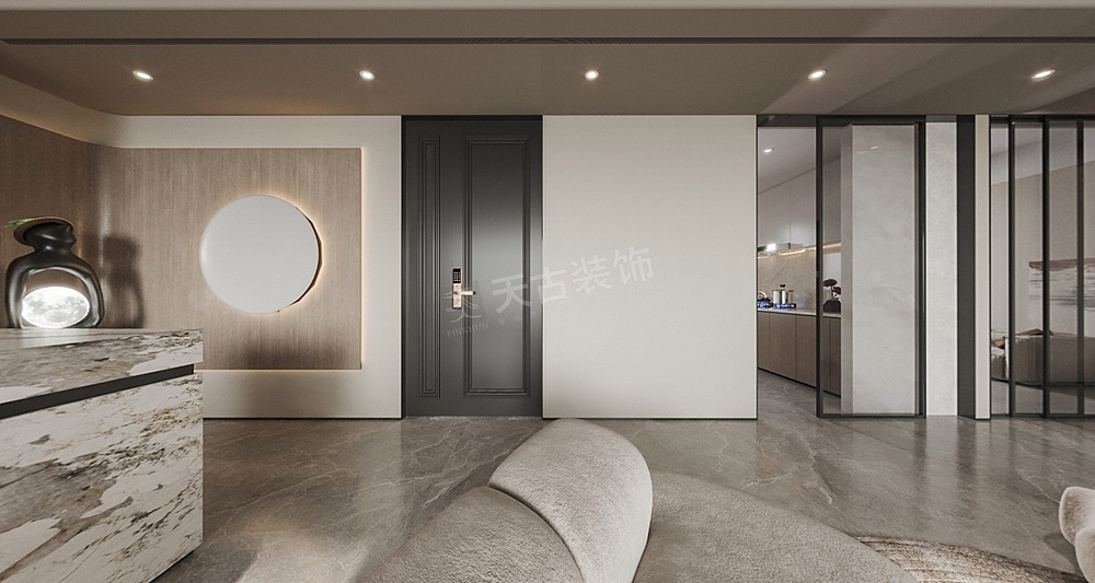 融创壹号院134平米户型设计,侘寂风格