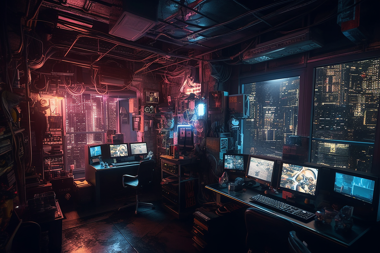 AI · 赛博朋克世界主题矩阵