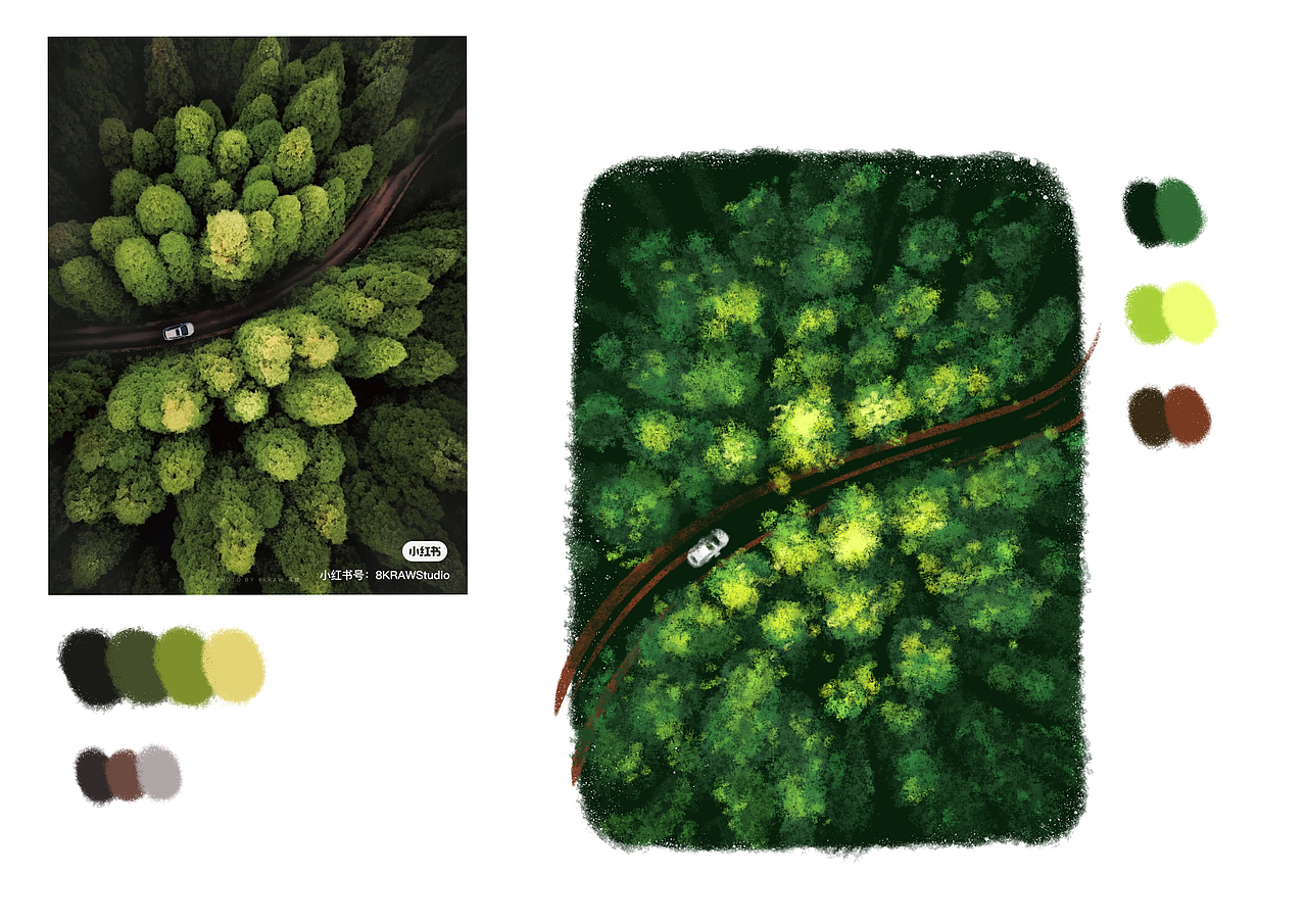 【速寫】一些基礎(chǔ)的人體和風(fēng)景色彩練習(xí)（圖ZMzM2Mjk1Nzky） - 創(chuàng)作習(xí)作 - 站酷設(shè)計(jì)師庚久G9原創(chuàng)素材 - 站酷ZCOOL