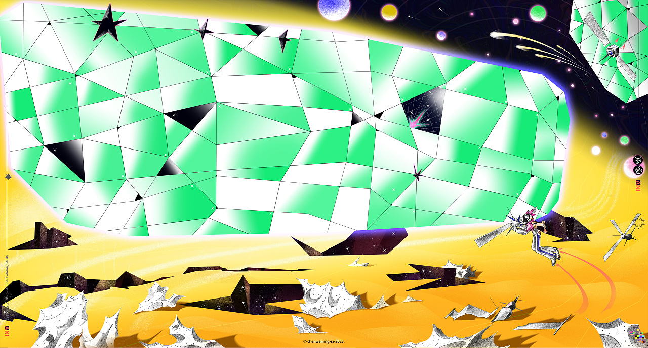 【梦星空】-系列插画9张合集（图ZMzU3MDA5MTQw） - 新锐潮流插画 - 站酷设计师chenweinin原创素材 - 站酷ZCOOL