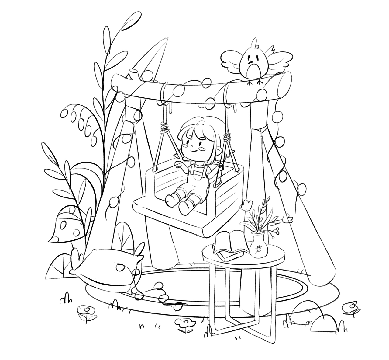 原创小场景插画