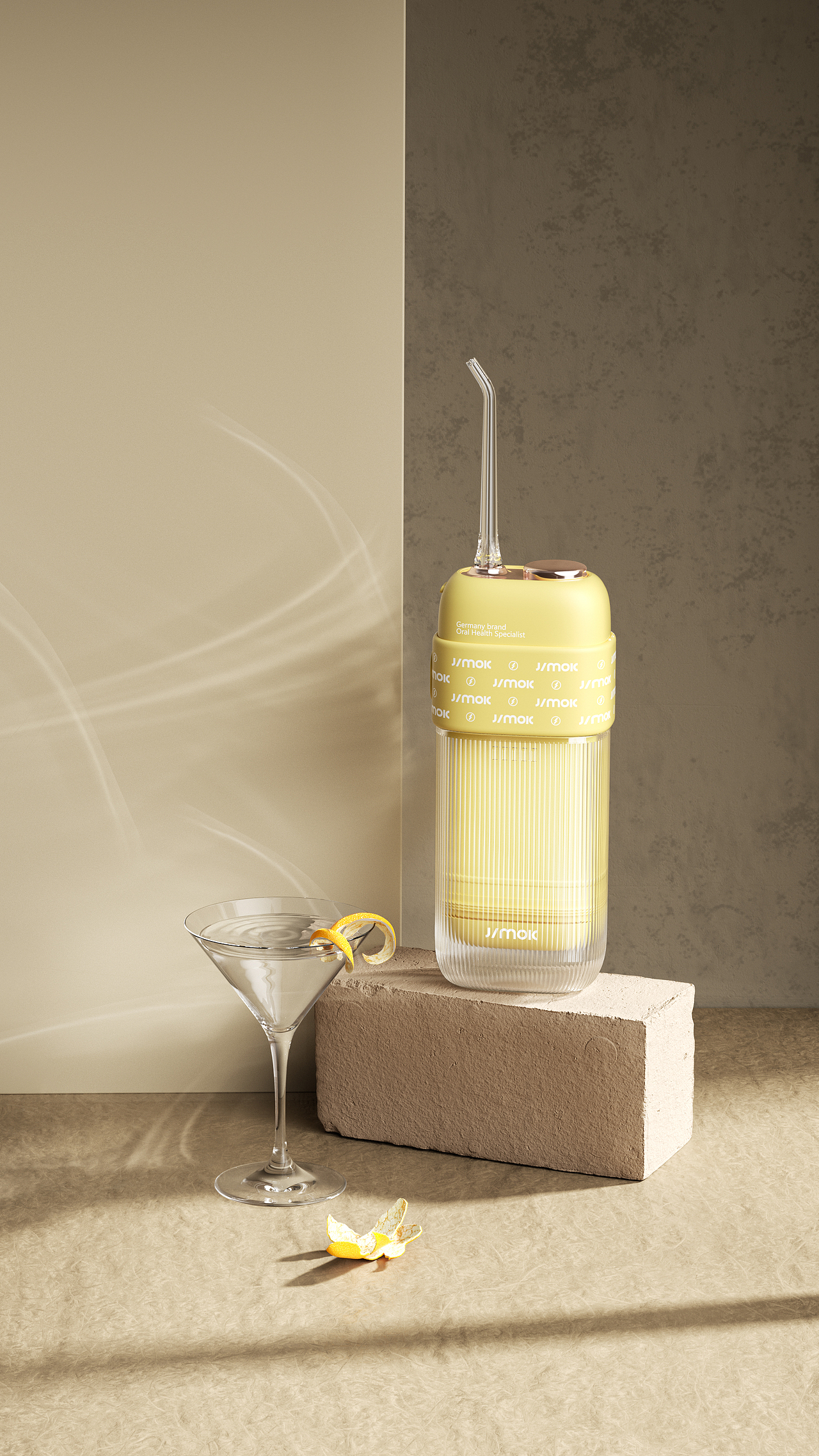 【产品渲染】-- JIMOK糖果便携冲牙器（图ZMzI5NTEyODI0） - 产品 - 站酷设计师闲雨灬原创素材 - 站酷ZCOOL