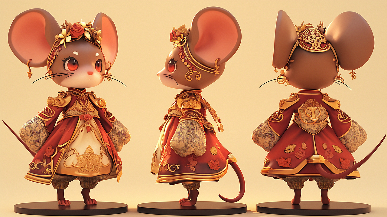 十二生肖三视图