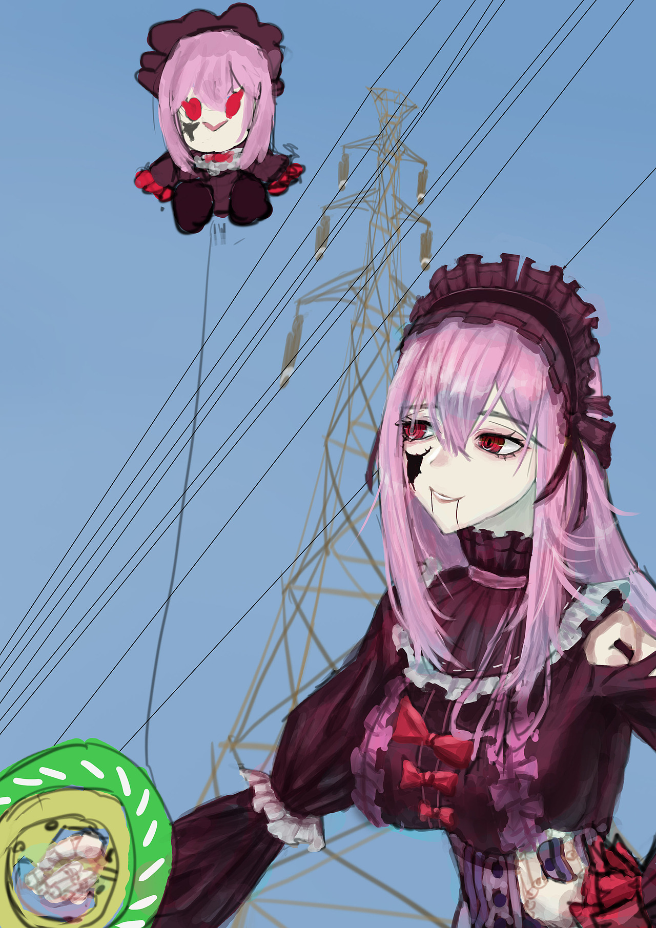 人偶妹放风筝（图ZMzE1MTIxNDU2） - 创作习作 - 站酷设计师魔法少女爱原创素材 - 站酷ZCOOL