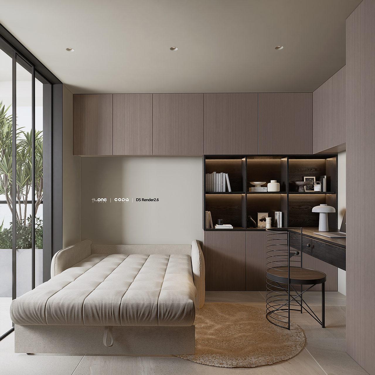 D5渲染器意式简约空间表现