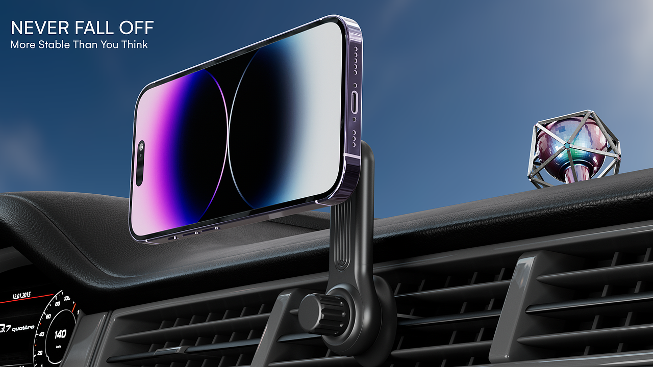 【产品动画/ZEEHOO】车载充电制冷支架