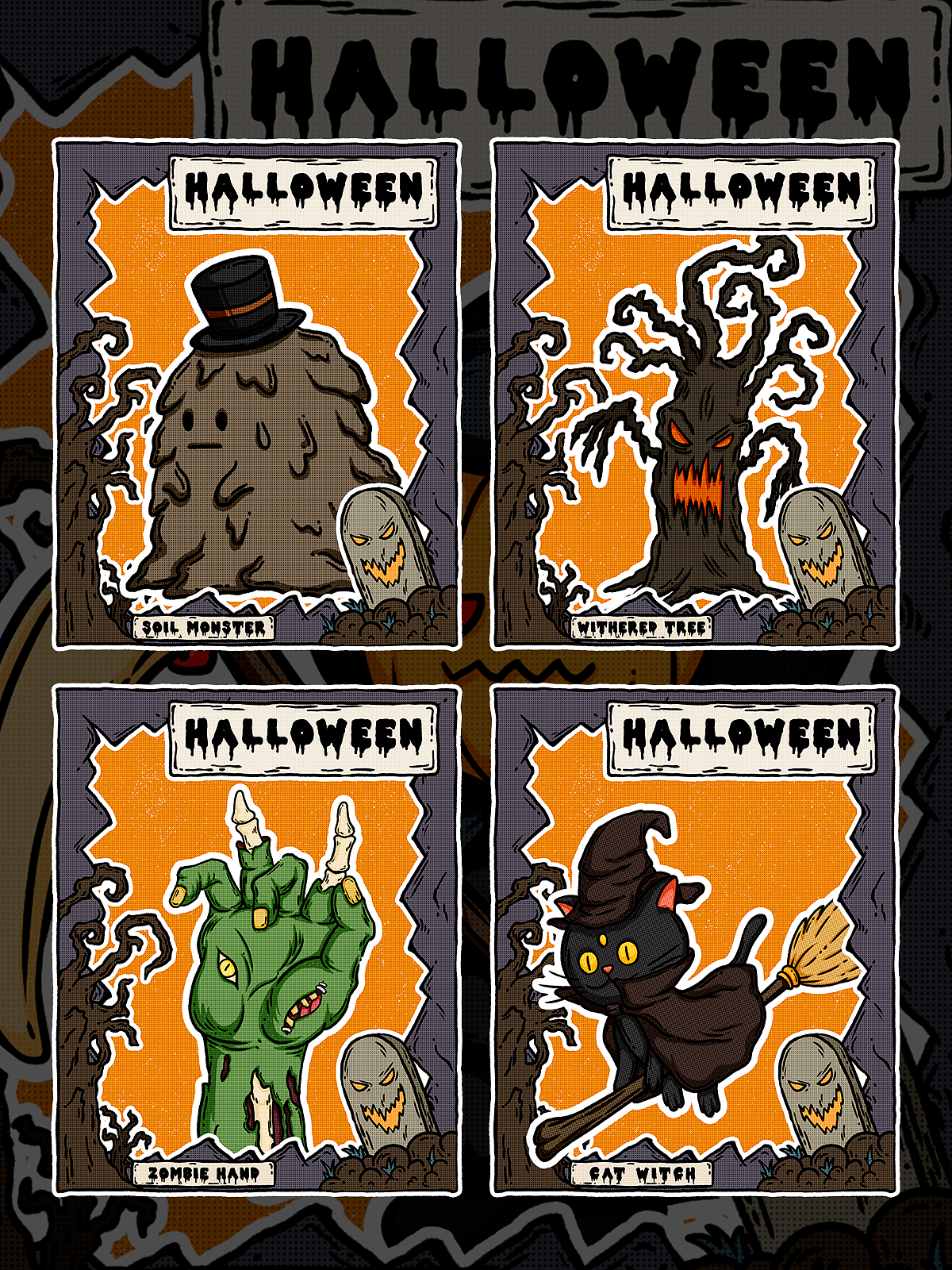 万圣节系列插画