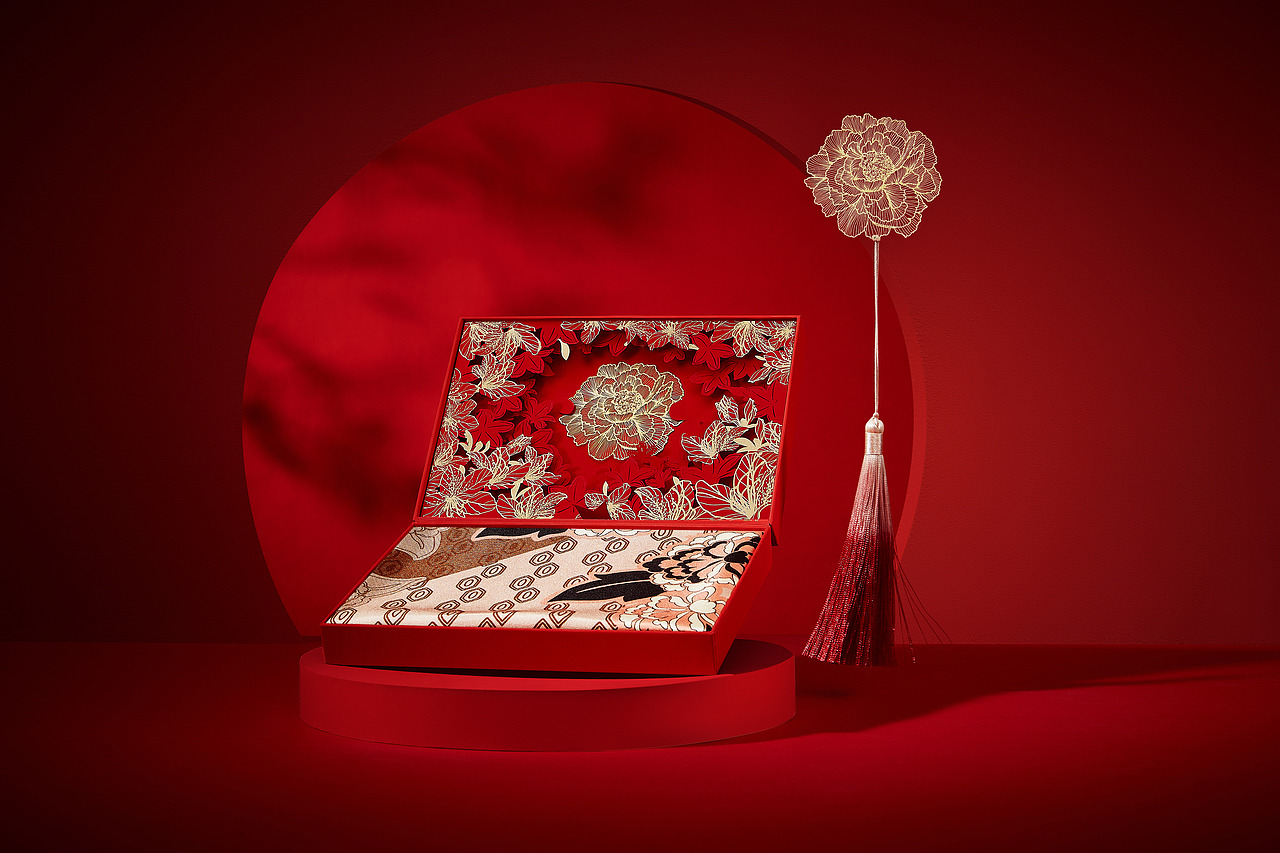 “花想容”絲巾禮盒（圖ZMzE0Mzg4NzYw） - 生活用品 - 站酷設(shè)計(jì)師手心里品牌原創(chuàng)素材 - 站酷ZCOOL
