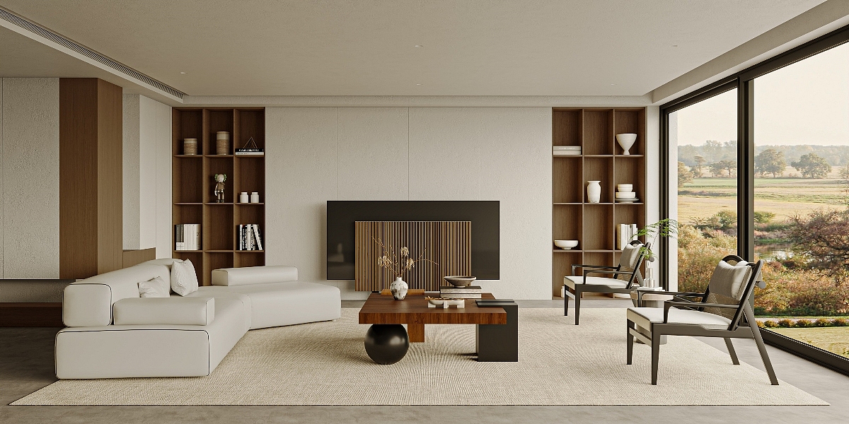 仛寂风格家装效果图表现（图ZMzUwMTk4MzM2） - 商业空间设计 - 站酷设计师效果图施工图小倩原创素材 - 站酷ZCOOL