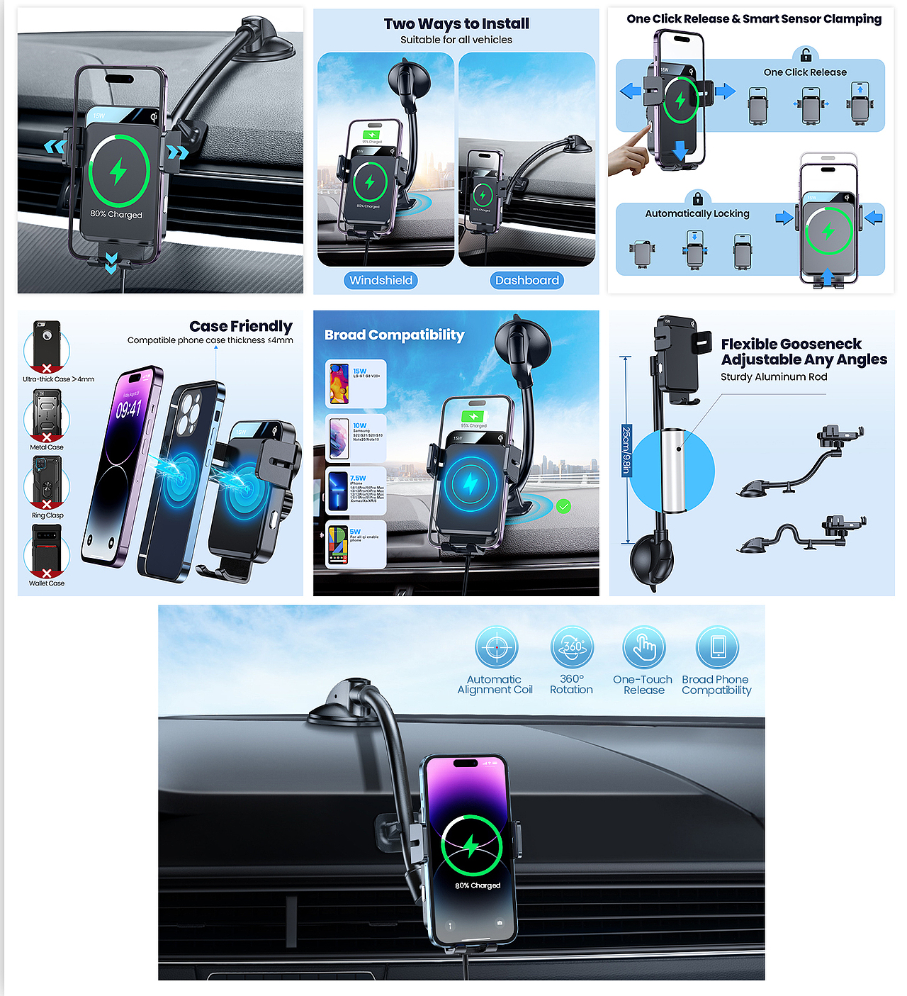 亚马逊listing车载支架主图和A+