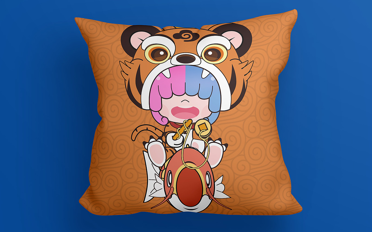 2022个人原创IP设计-muno穆诺|blender建模|虎年圣诞