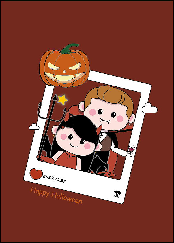 万圣节拍立得（图ZMzUzODk0OTY0） - 创作习作 - 站酷设计师多开花原创素材 - 站酷ZCOOL