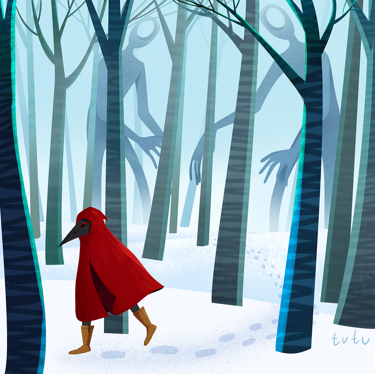 心境（图ZMzA2NzMzNjUy） - 儿童插画 - 站酷设计师兔兔小冥原创素材 - 站酷ZCOOL