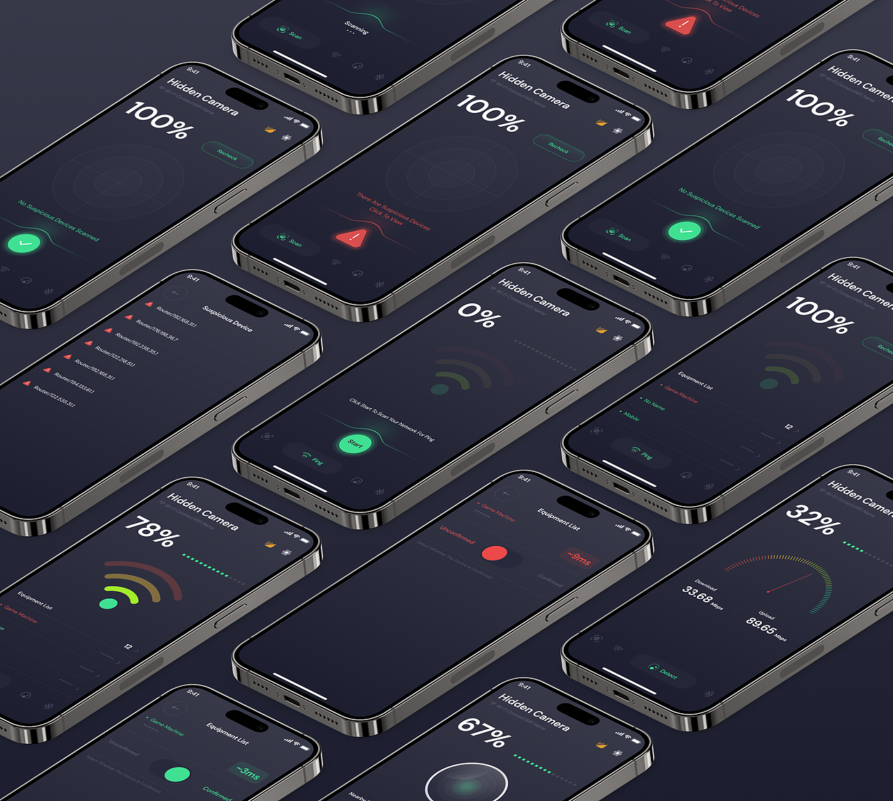 Hidden Camera 扫描类产品UI