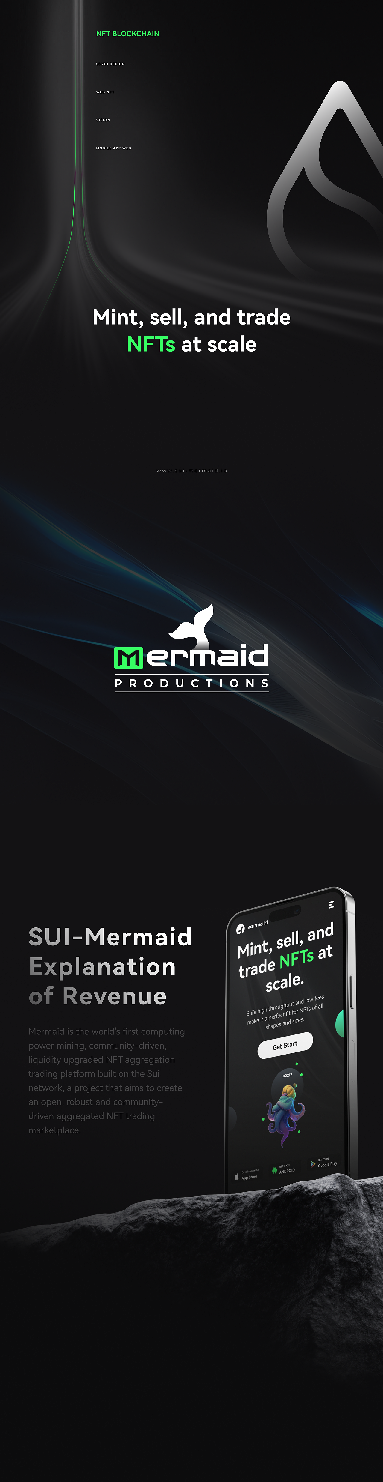 SUI-Mermaid NFT 区块链项目（图ZMzU3NjI4MDky） - 其他UI - 站酷设计师梁宇龙原创素材 - 站酷ZCOOL