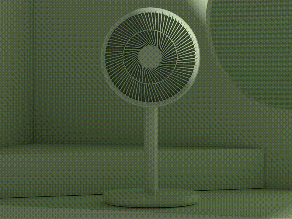 WIND WIRE 风扇产品场景渲染