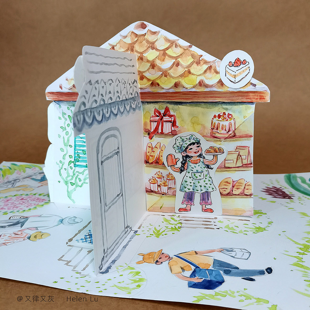 街景纸艺立体卡（图ZMzQxMjI1NDA4） - 其他手工艺 - 站酷设计师又律又灰原创素材 - 站酷ZCOOL