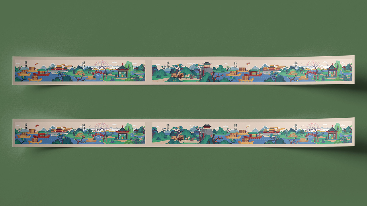 天一阁博物馆——海河之冲插画