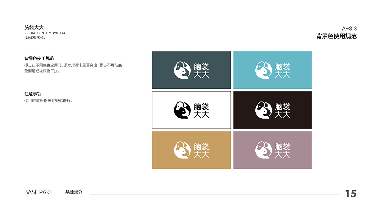 脑袋大大宠物品牌vi设计