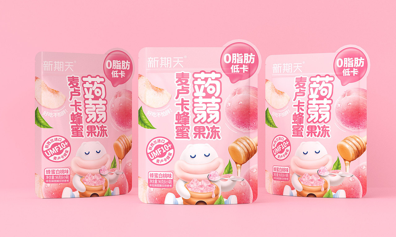 蒟蒻蜂蜜果冻包装设计