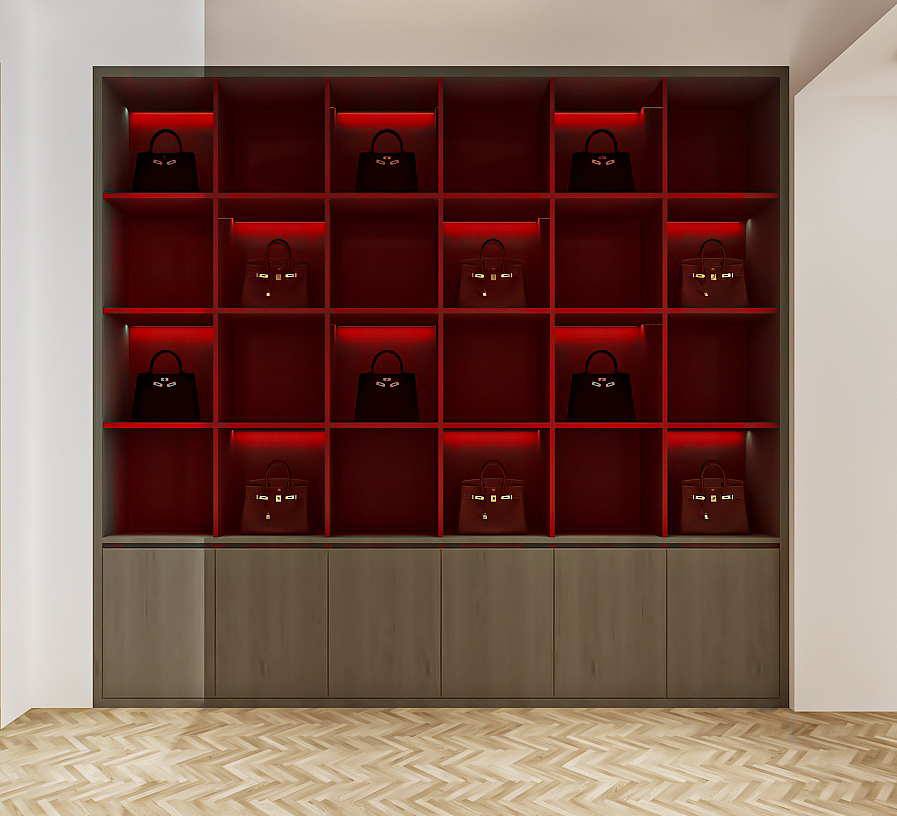 奢侈品店铺设计3D效果图