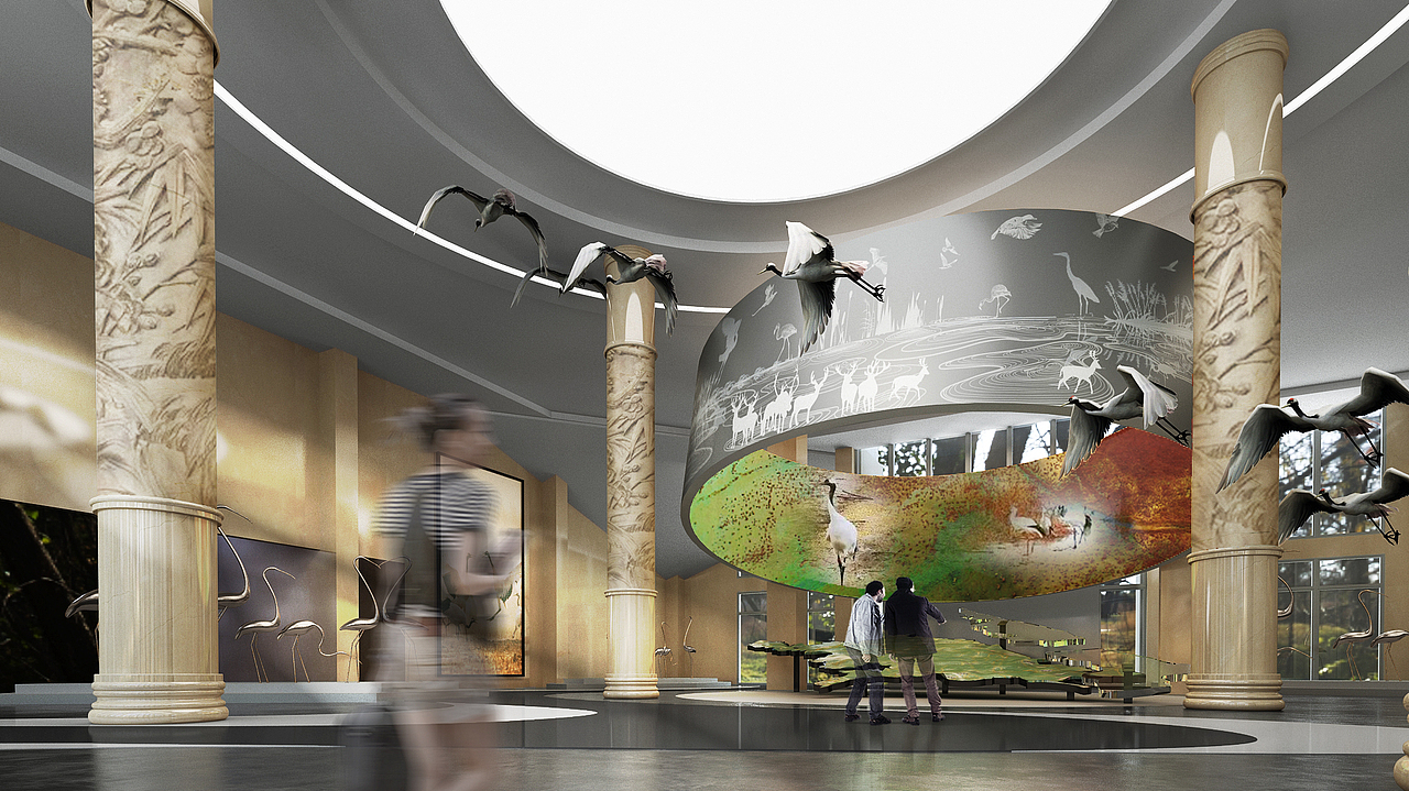 丹顶鹤生态博物馆(附模型下载ID)