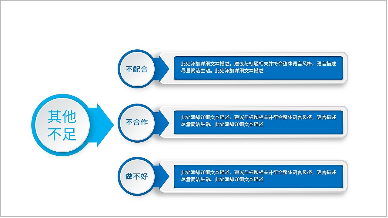 简约蓝色公司企业介绍年中工作总结PPT模板
