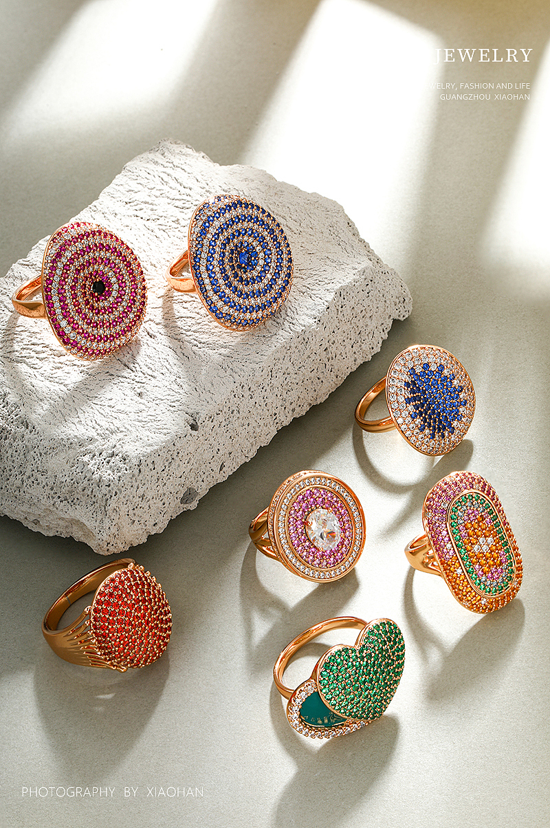 珠宝首饰拍摄 彩宝 外贸戒指 外贸饰品 彩钻豪华戒指（图ZMzY2NzM3MjQw） - 产品摄影 - 站酷设计师广州小韩原创素材 - 站酷ZCOOL