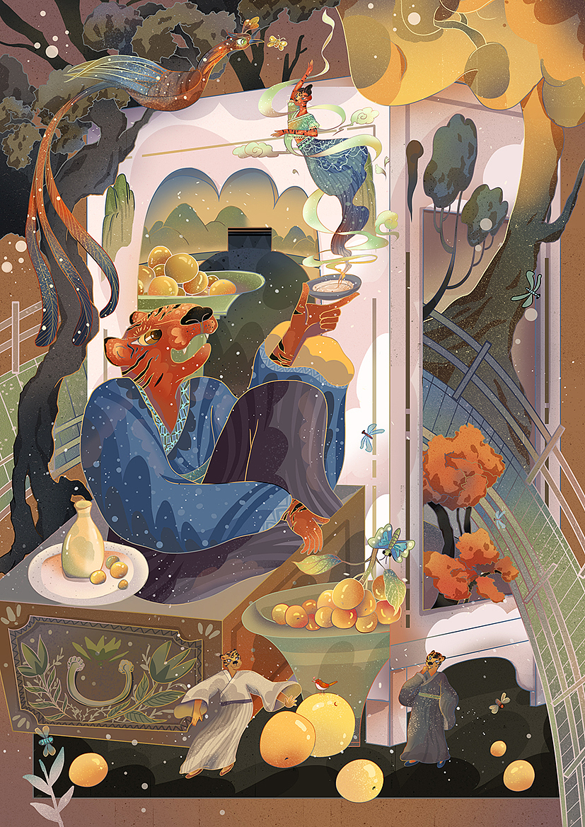 十二生肖二十四节气插画（一）（图ZMzQ1OTQyNjEy） - 商业插画 - 站酷设计师暮晓玲珑原创素材 - 站酷ZCOOL