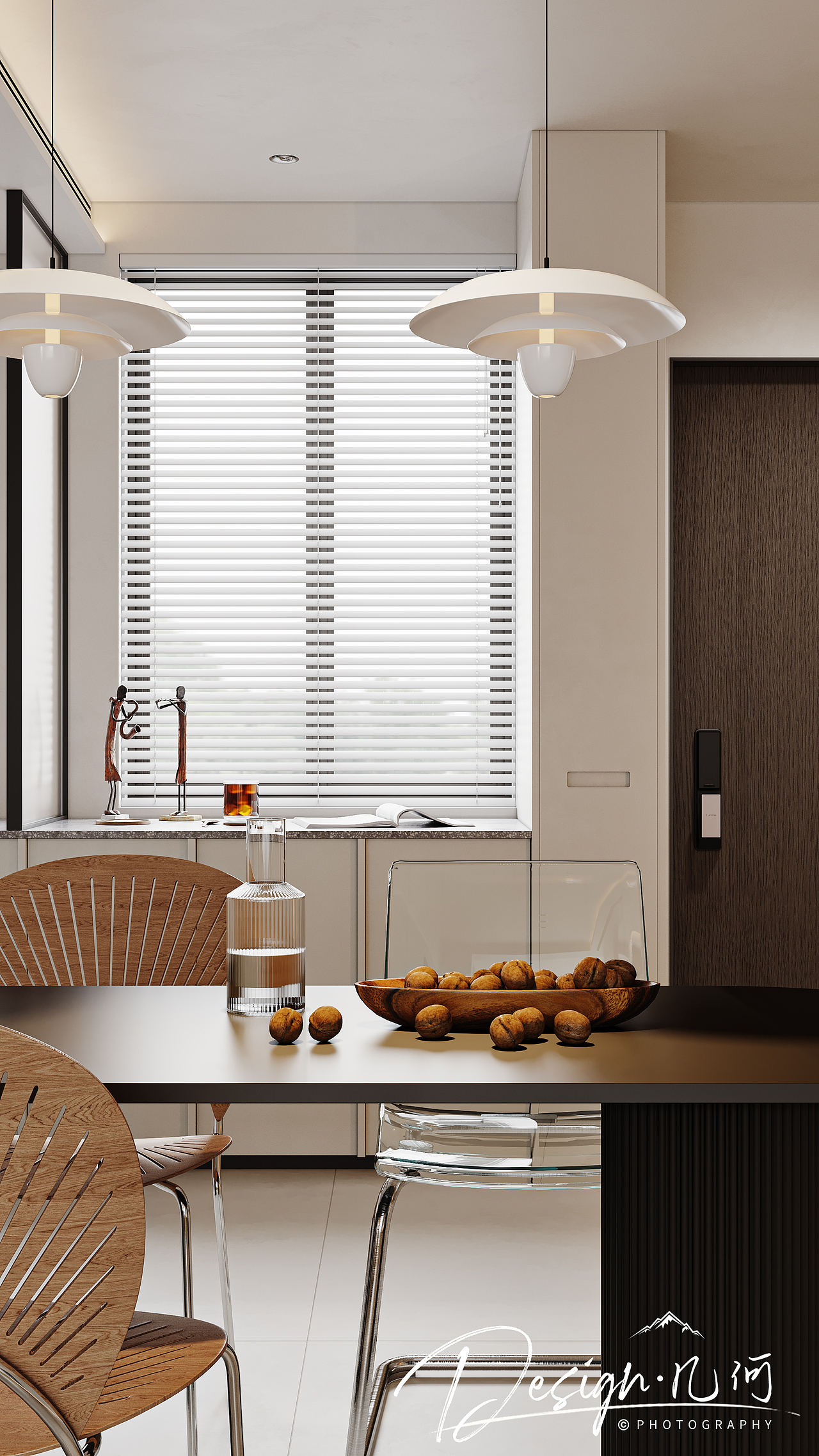 几何空间视觉表现 | 保利堂悦现代奶油风客餐厅（图ZMzQ2NTg0NzQw） - 家装设计 - 站酷设计师几何空间彡原创素材 - 站酷ZCOOL