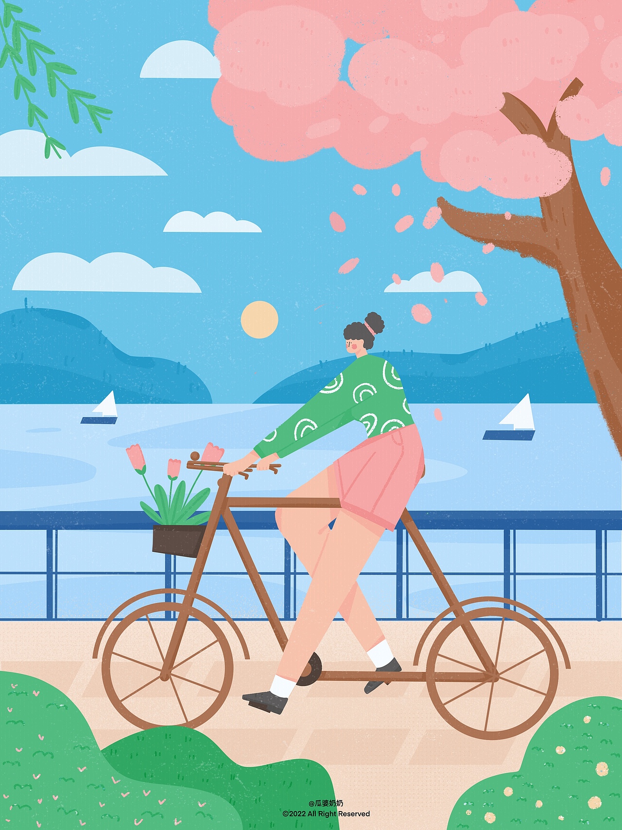 原创系列插画｜户外系列（图ZMzIxNjQwODcy） - 商业插画 - 站酷设计师瓜婆奶奶原创素材 - 站酷ZCOOL