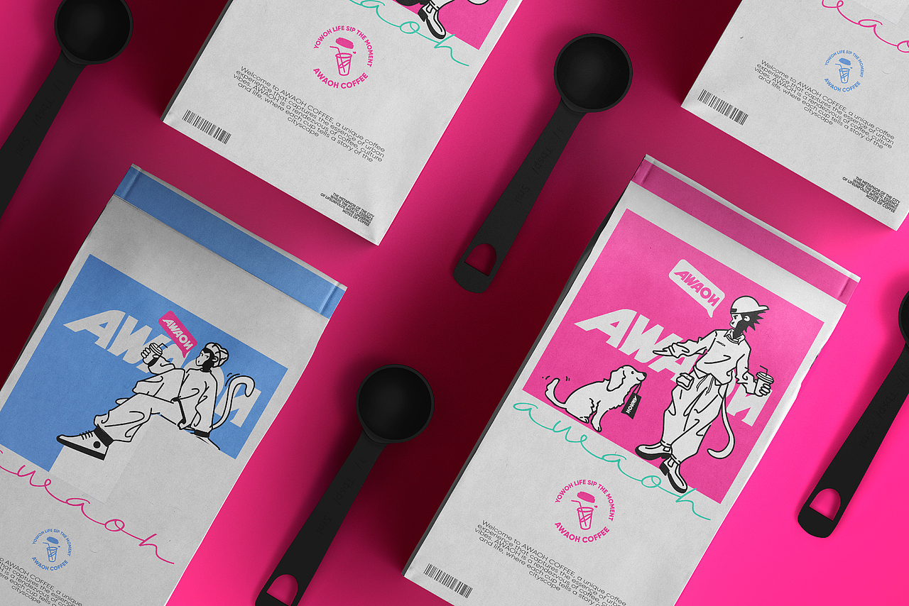 AWAOH COFFEE-品牌设计（图ZMzYwMTIzODc2） - 品牌 - 站酷设计师剑一Design原创素材 - 站酷ZCOOL
