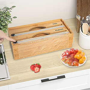 【亚马逊】二格保鲜膜切割器