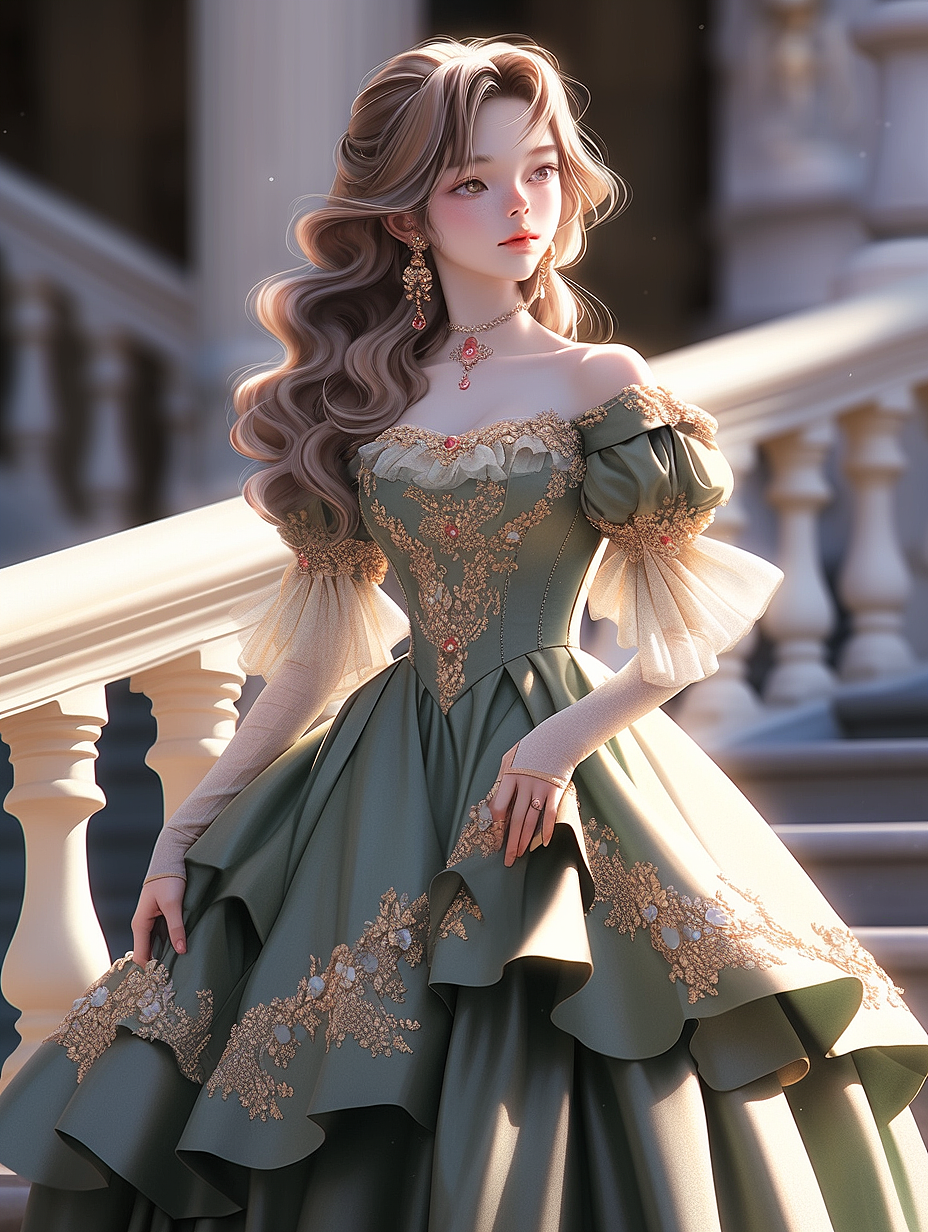 【AI探索】华丽的礼服系列（14）