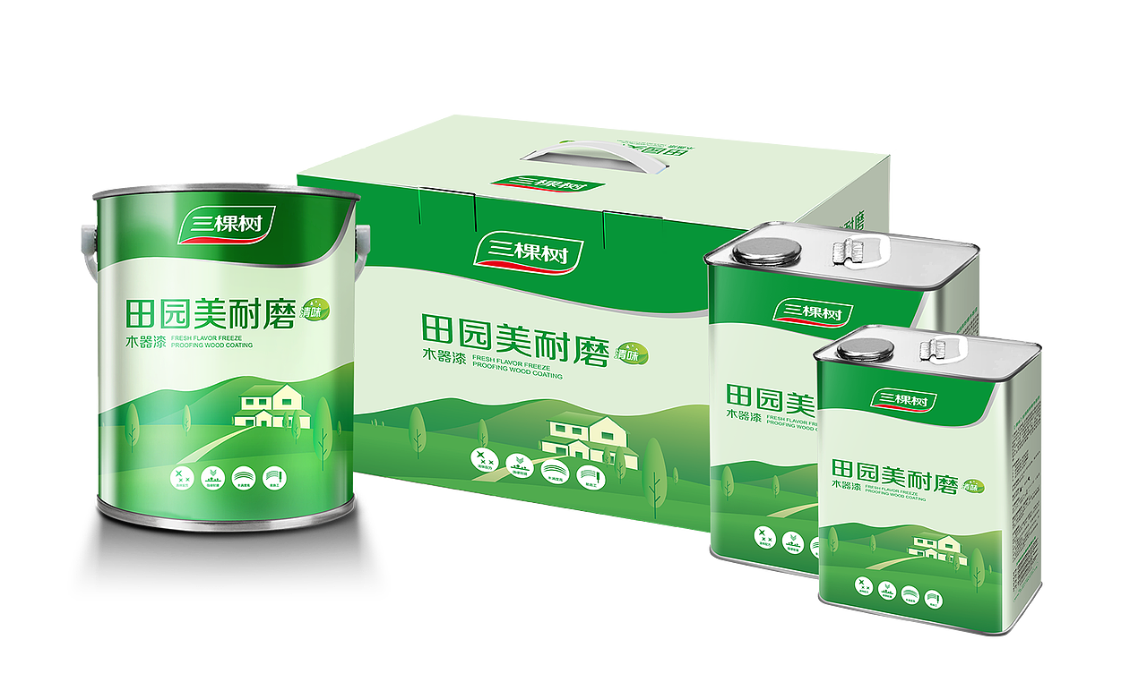 三棵树包装设计呈现