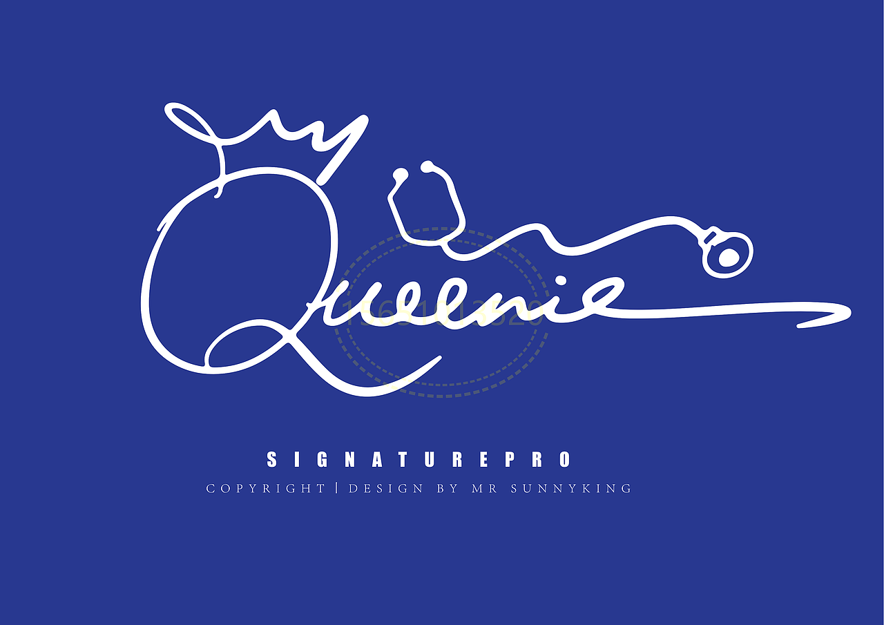 手写英文卡通签名丨南京孙老师丨版权作品丨华夏名流