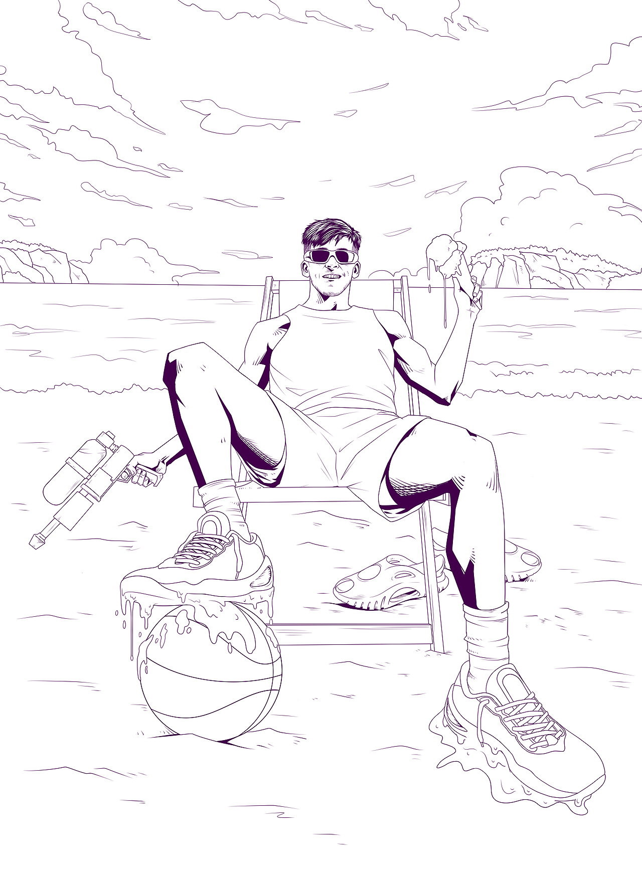 奥斯汀里夫斯的甜蜜假日（图ZMzUwNjAzMDY0） - 商业插画 - 站酷设计师ZH_辉太懒原创素材 - 站酷ZCOOL