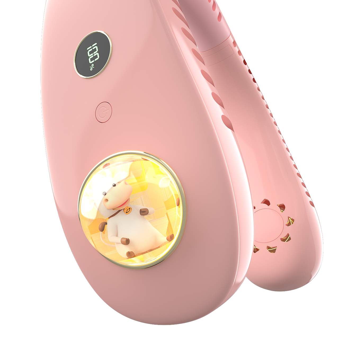 挂脖风扇建模渲染