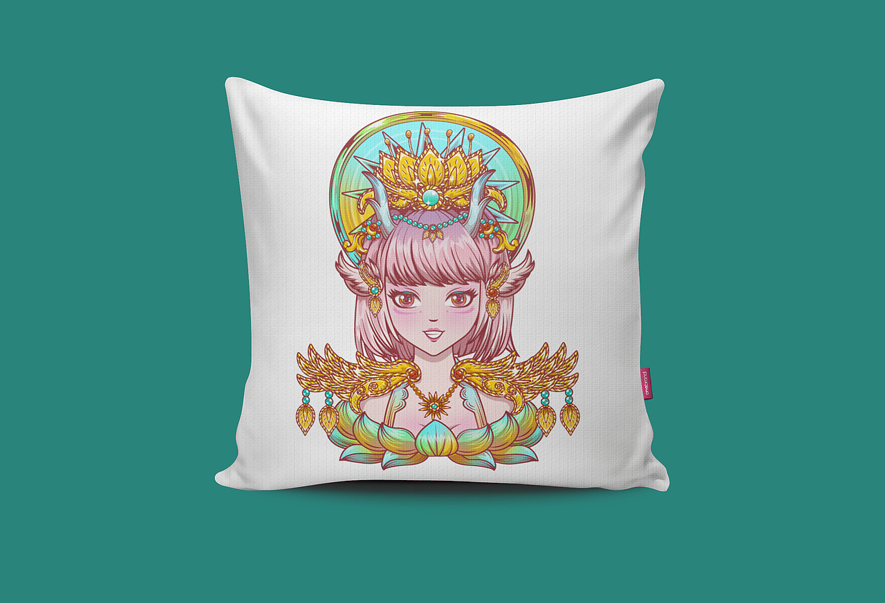 敦煌少女插画设计