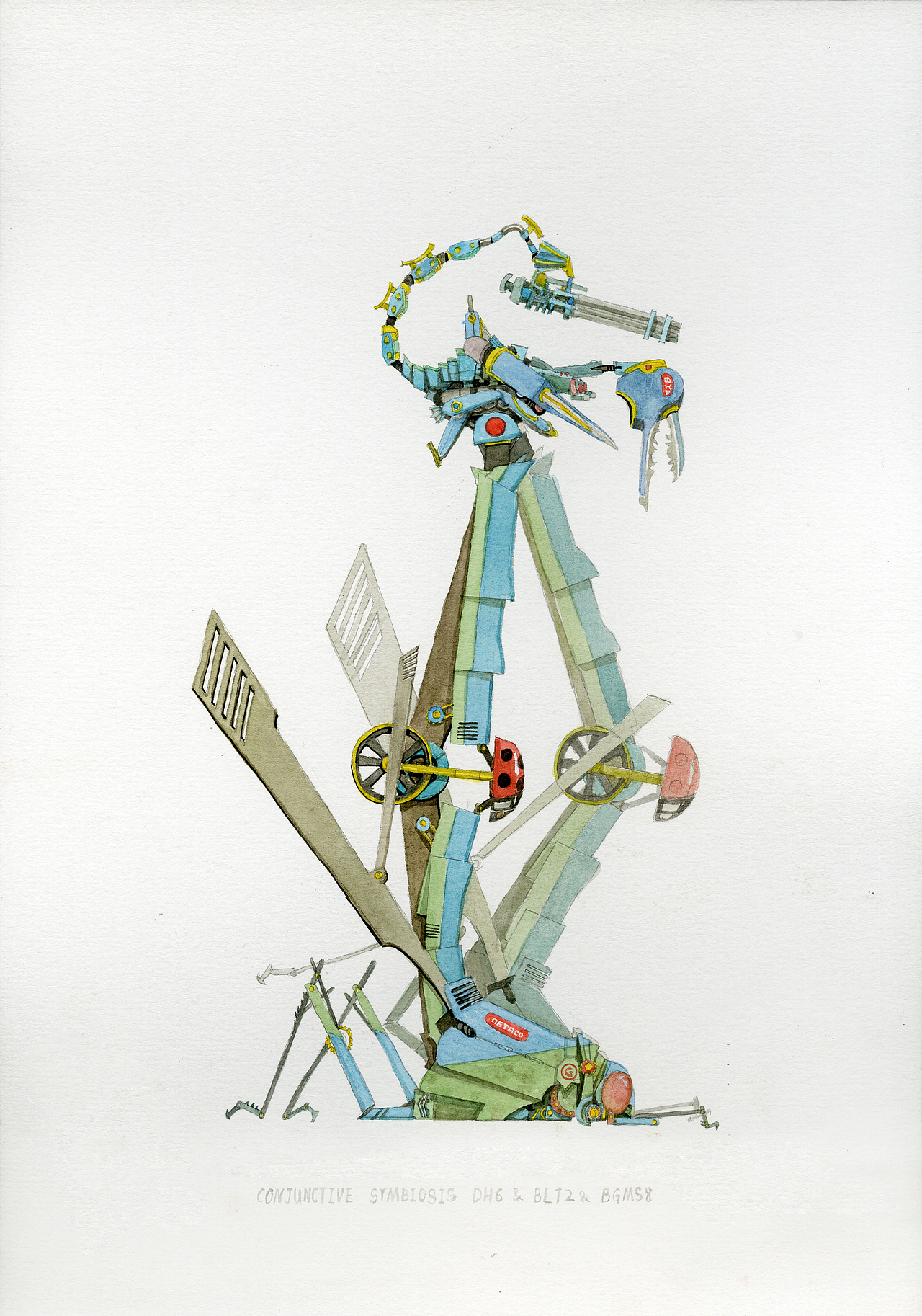 插画设计 艺术概念设定 奇幻机械系列