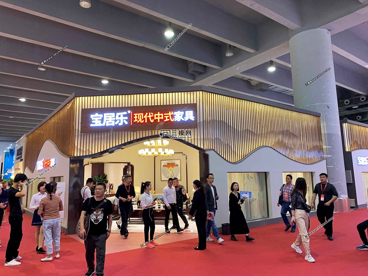 展台设计,展会照片,展览设计,(45度斜角展台参考)