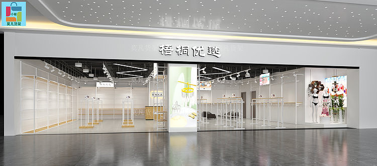 莫凡货架2023新款货架-淮北十元饰品店货架整店效果图