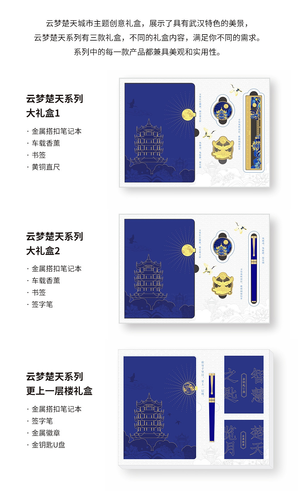 武汉 云梦楚天城市主题创意礼盒 城市文创产品设计