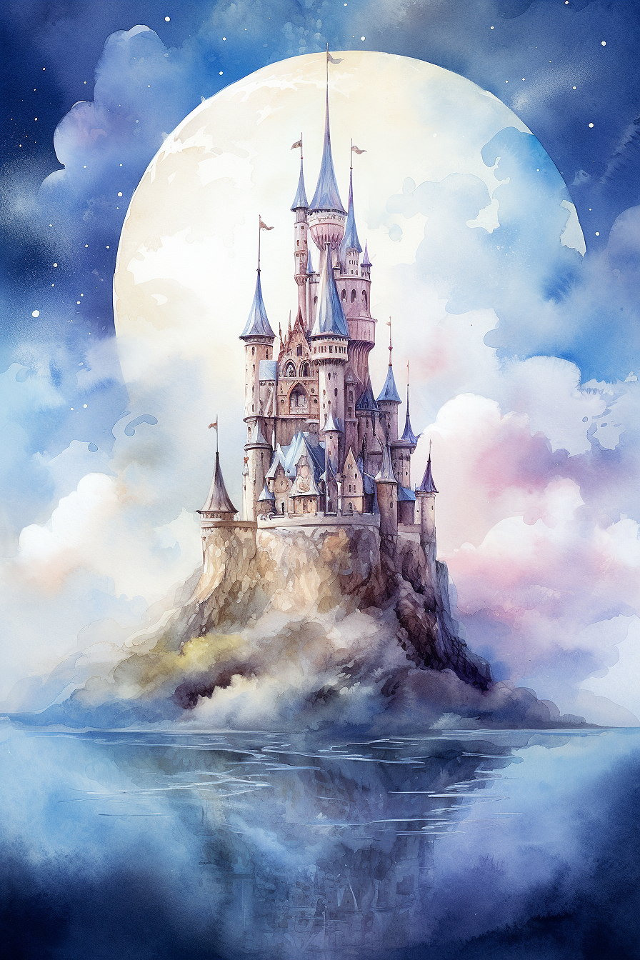 Midjourney 水彩建筑（图ZMzU0MTkwNDA4） - AI作品 - 站酷设计师啊沐沐1原创素材 - 站酷ZCOOL