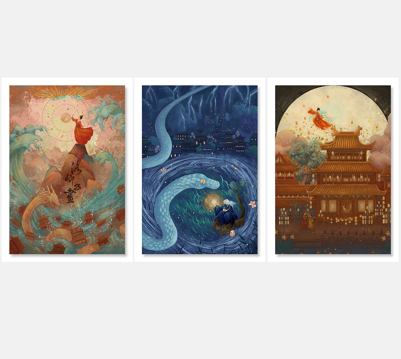 不知不觉画了这么多系列（图ZMzM1MjcxNjU2） - 商业插画 - 站酷设计师插画师洛卿原创素材 - 站酷ZCOOL