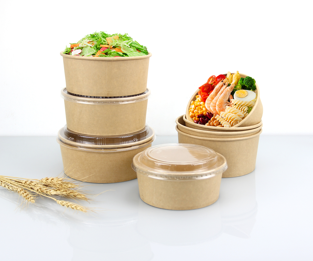 环保纸浆餐盒一次性餐具打包碗