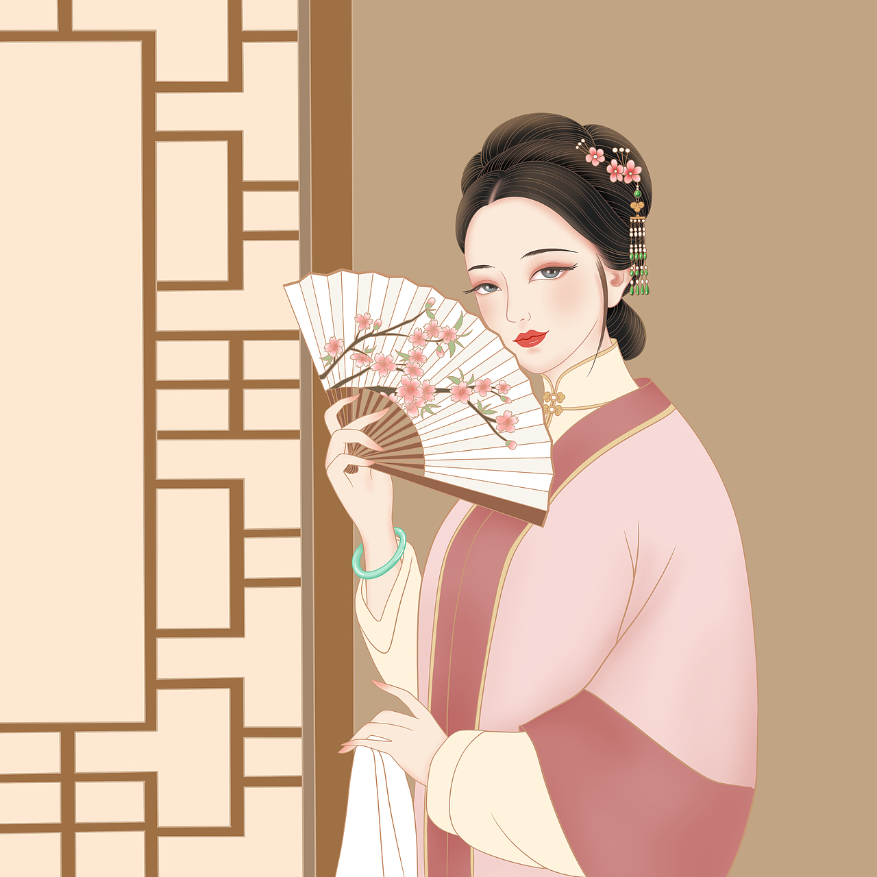 【商业插画】——秦淮八艳