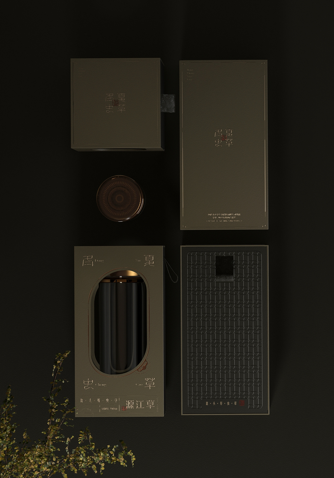 冬虫夏草包装（图ZMzEzMDIyODA4） - 包装 - 站酷设计师lyyone原创素材 - 站酷ZCOOL