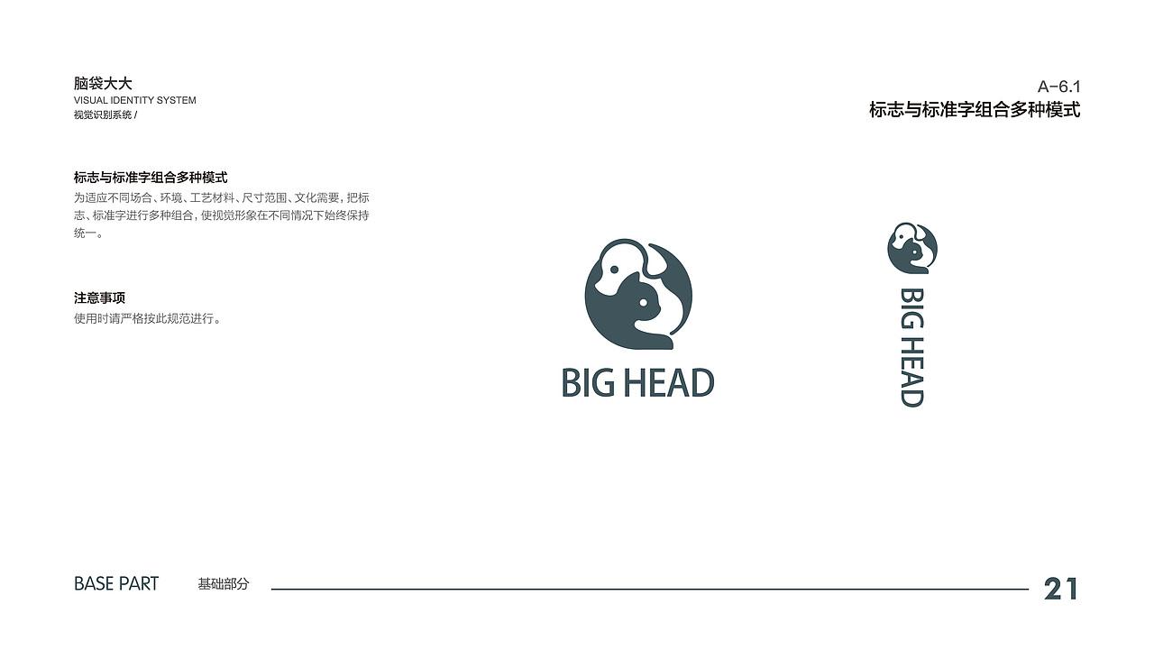 脑袋大大宠物品牌vi设计