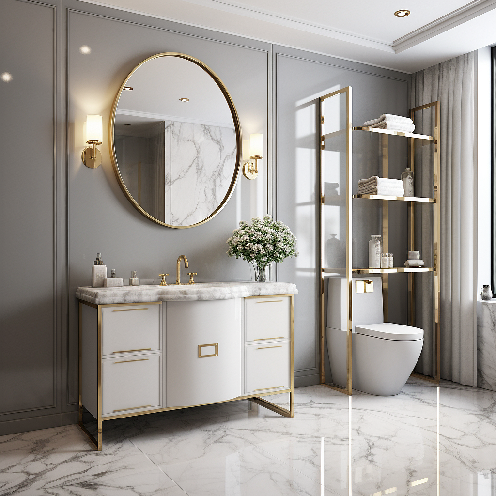 现代简约设计的浴室